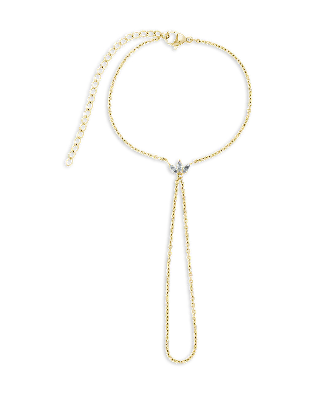 Amari Lotus CZ Hand Chain | Sterling Forever