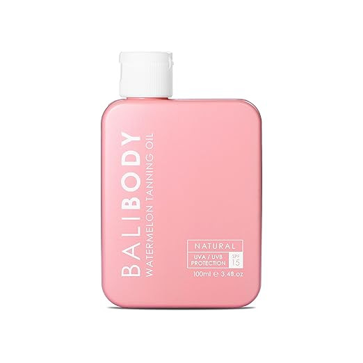 Bali Body Watermelon Tanning Oil - No SPF/SPF6/SPF15 | Melanin Stimulator for Sun Protection | In... | Amazon (US)