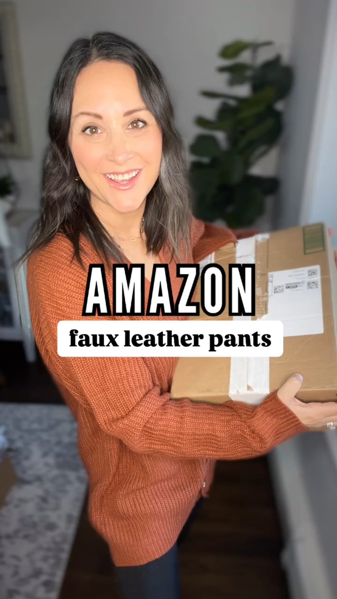 Faux leather joggers from Amazon! Love the brown! Wearing a small. Dress down with sneakers or dress up with heels! 

Nye outfit, easy outfits, date night, girls night out, petite style 

#LTKSaleAlert #LTKPetite #LTKFindsUnder50