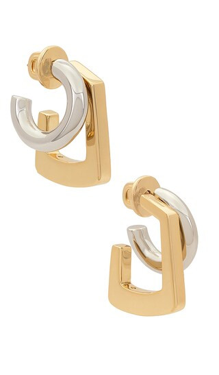 Tina Hoops Earrings in Gold & Silver | Revolve Clothing (Global)