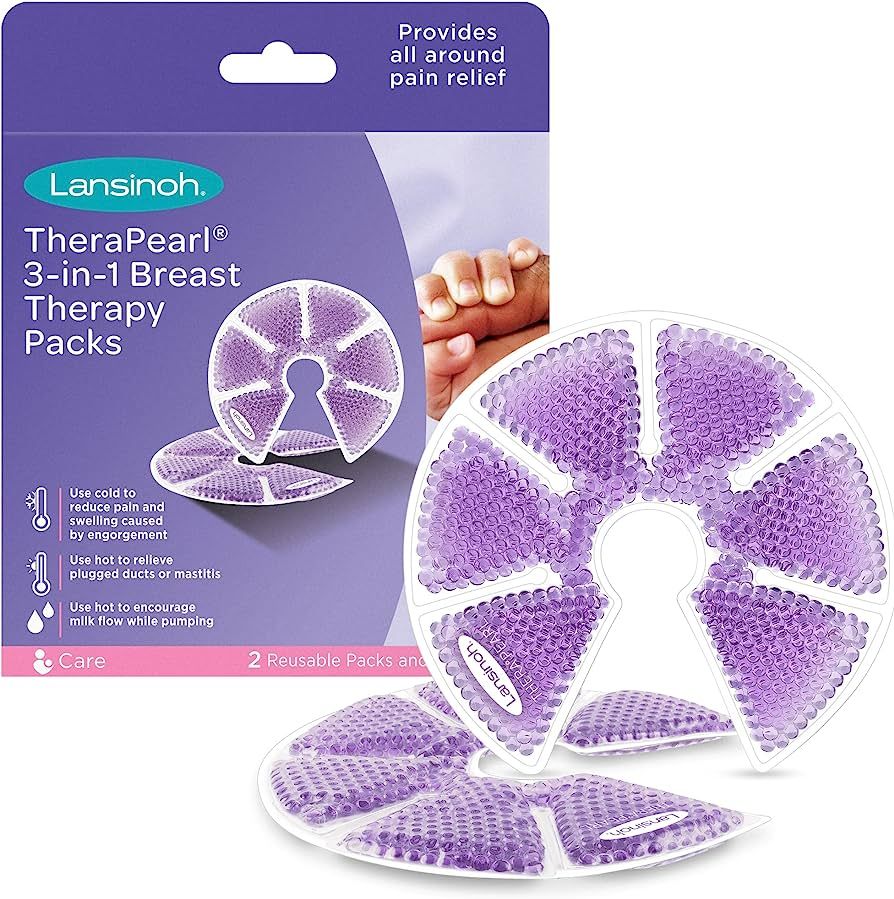 Lansinoh Breast Therapy Packs with Soft Covers, Hot and Cold Breast Pads, Breastfeeding Essential... | Amazon (US)