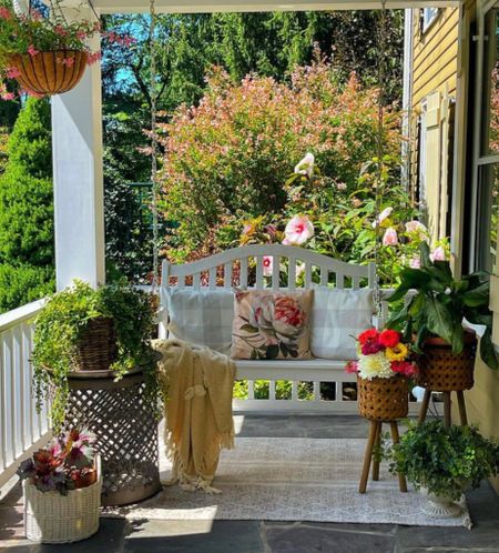 Outdoor From Porch Decor 

Fall decor, porch swing, planters, outdoor rug, outdoor furniture 

#LTKSeasonal #LTKGiftGuide #LTKHoliday