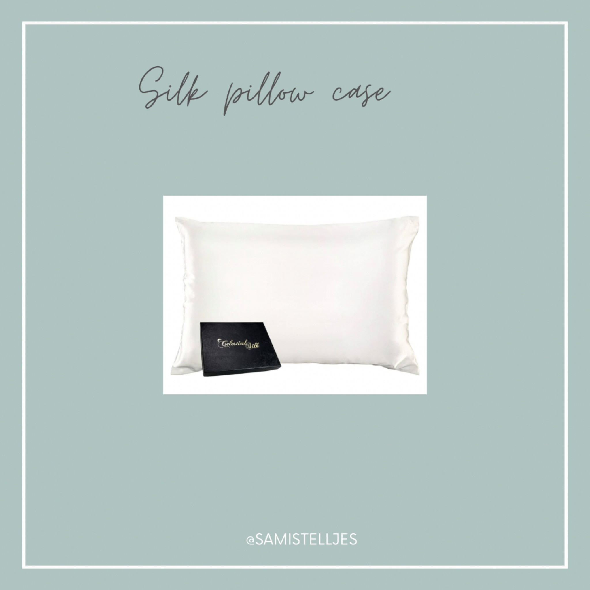 Silk pillow case 

#LTKSaleAlert #LTKHoliday #LTKHome