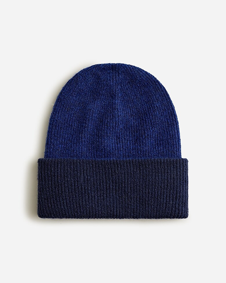 Colorblock ribbed beanie in Supersoft yarn | J. Crew US