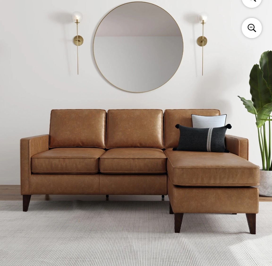 Faux Leather Reversible Sectional

#LTKSeasonal #LTKHome #LTKSaleAlert