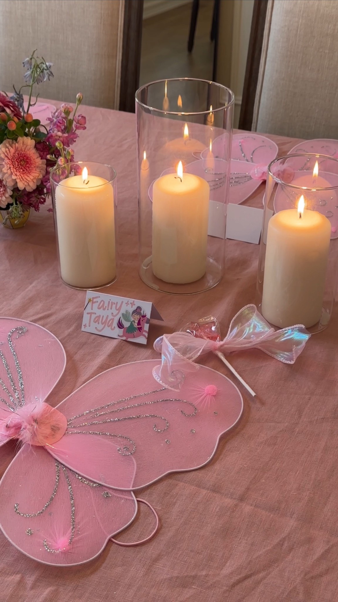 Taya Fairy is FIVE! All the party details and links to everything. I made the paper chain by cutting a 12x12 paper into 4 even sections and stapled together. A lot from Etsy and Amazon! We had the girls all decorate fairy wings with the sticker gems and they were perfect. Fairy wands made from lollipops and ribbon. It was magical and fun! 

#fiveyearsold #5thbirthday #birthdayparty #girlsparty #fairywings #littlegirlbirthday #etsy #amazon #party #paperchain #diy 
#ltkkids #ltkfindsunder50 #ltkmomlife