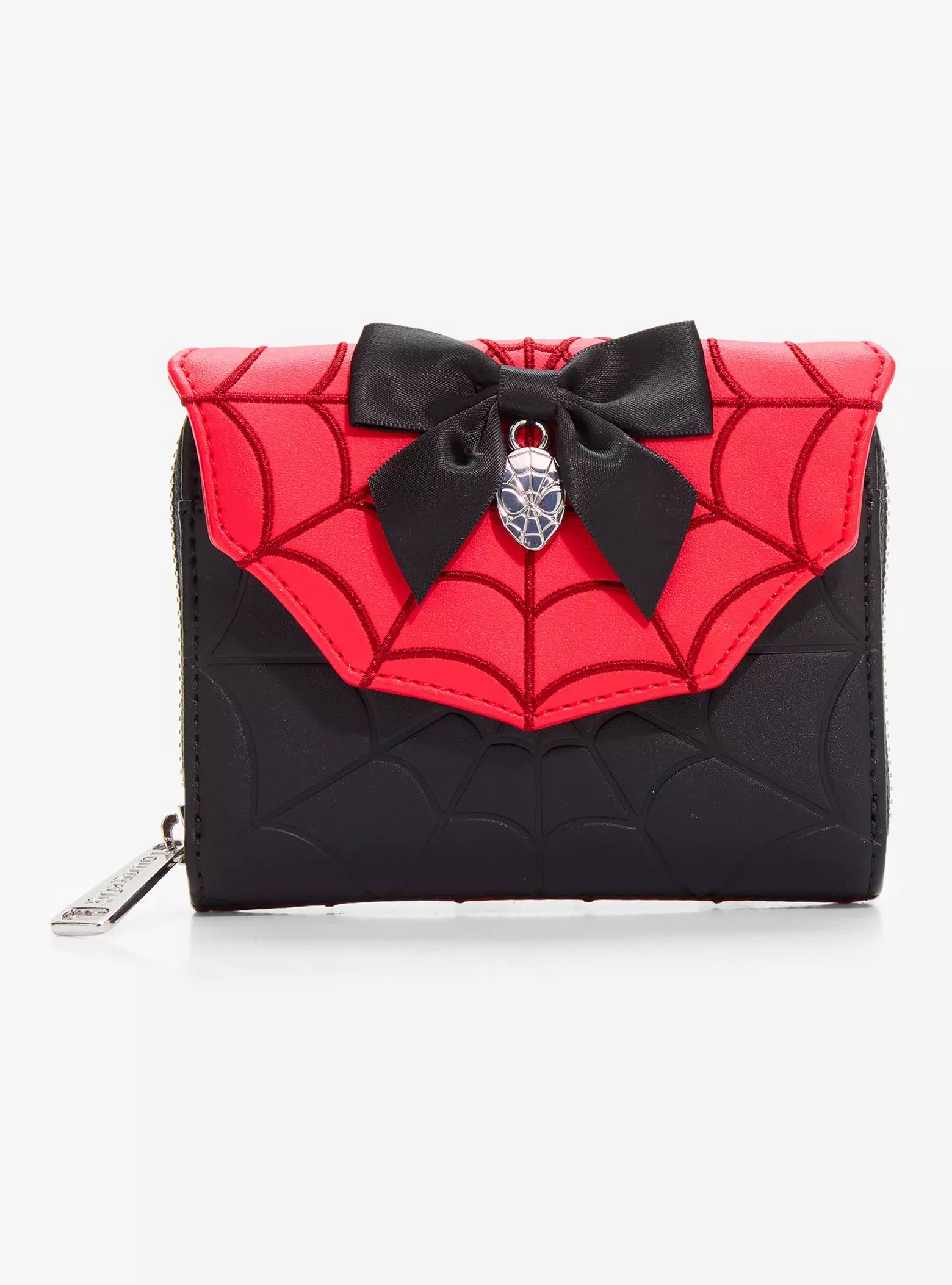 Loungefly Marvel Spider-Man Web Bow Wallet - BoxLunch Exclusive | BoxLunch | BoxLunch