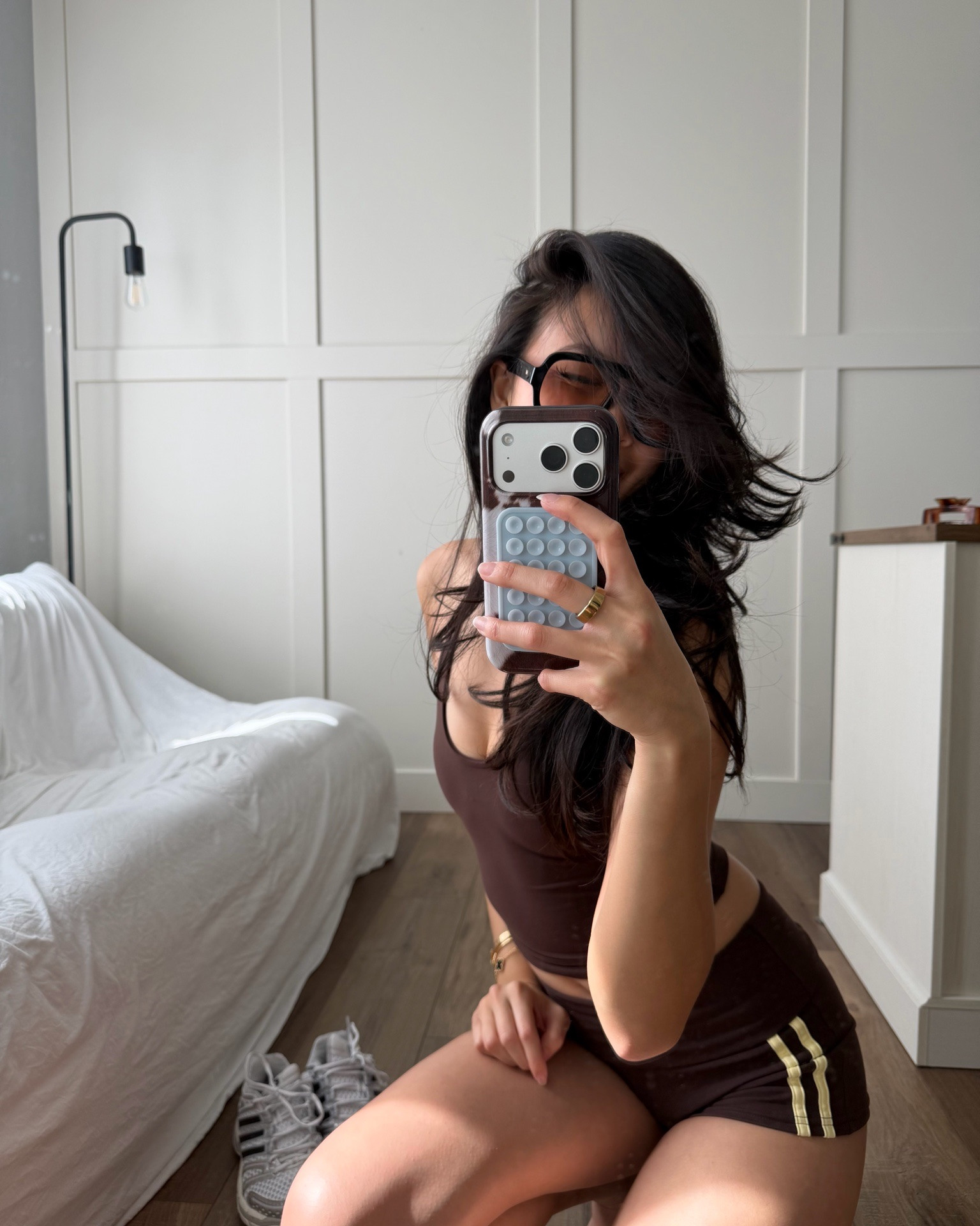 NEW activewear set for the summer!! ✨🤎

fold over micro shorts are SO IN and they are incredibly flattering!! casual trail walks calls for cute brown matching workout sets :)

#LTKootd #LTKfitnessgoals #LTKPetite