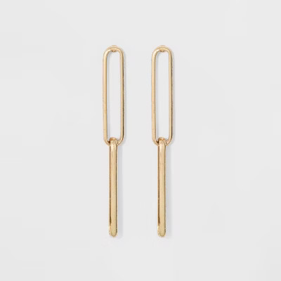 Link Earrings - A New Day™ Gold | Target