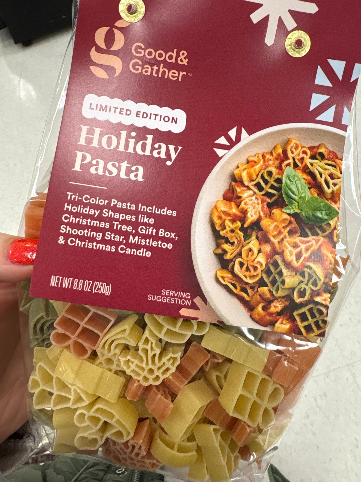 Last night I stumbled on these holiday shaped noodles at Target. If you are doing a last minute order, they are so cute!

#LTKmomlife #LTKHoliday #LTKfoodie