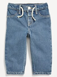 Drawstring Barrel-Leg Jeans for Baby | Old Navy (US)