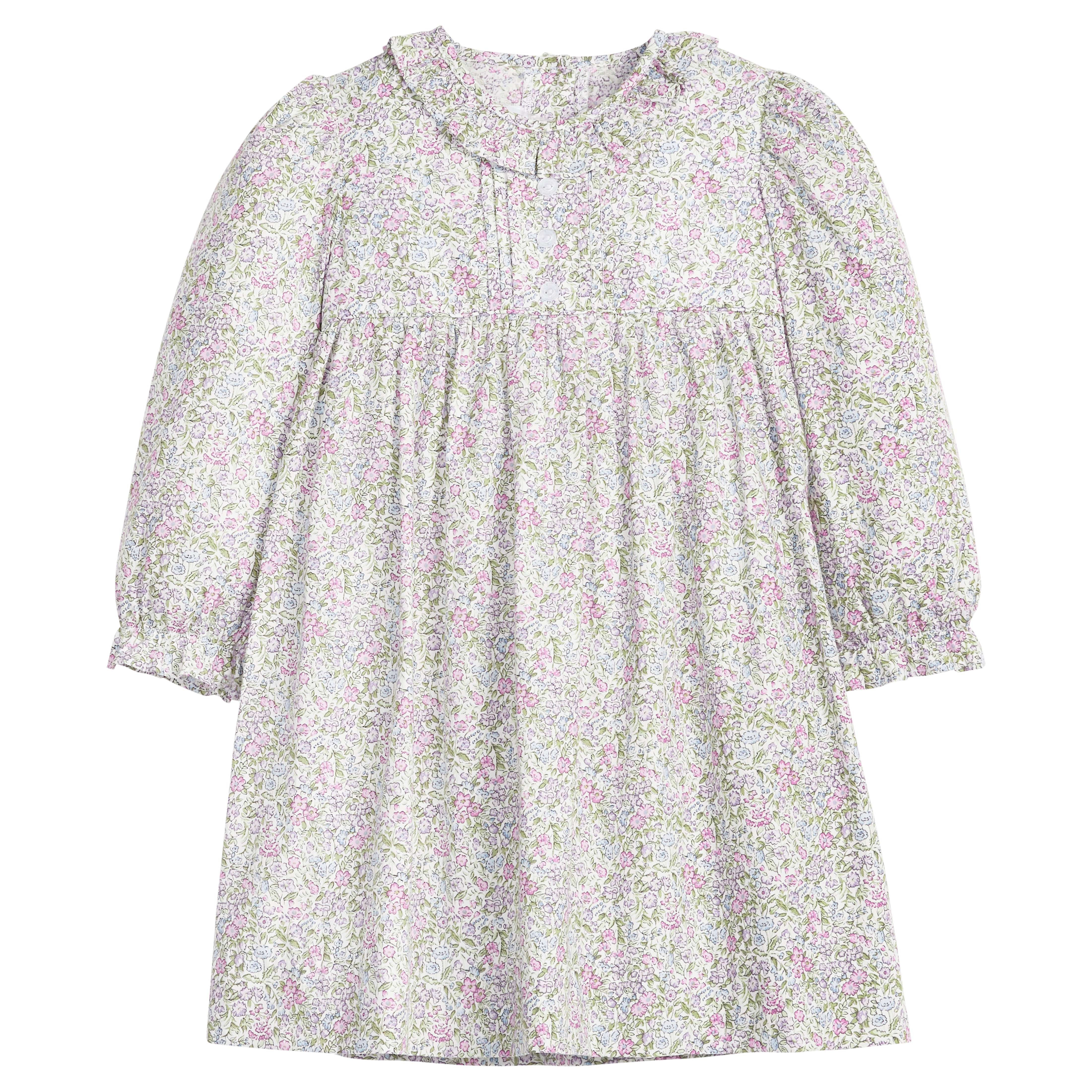 Little English | Girl's Pleated Caroline Dress - Lavender Gables Floral | Little English
