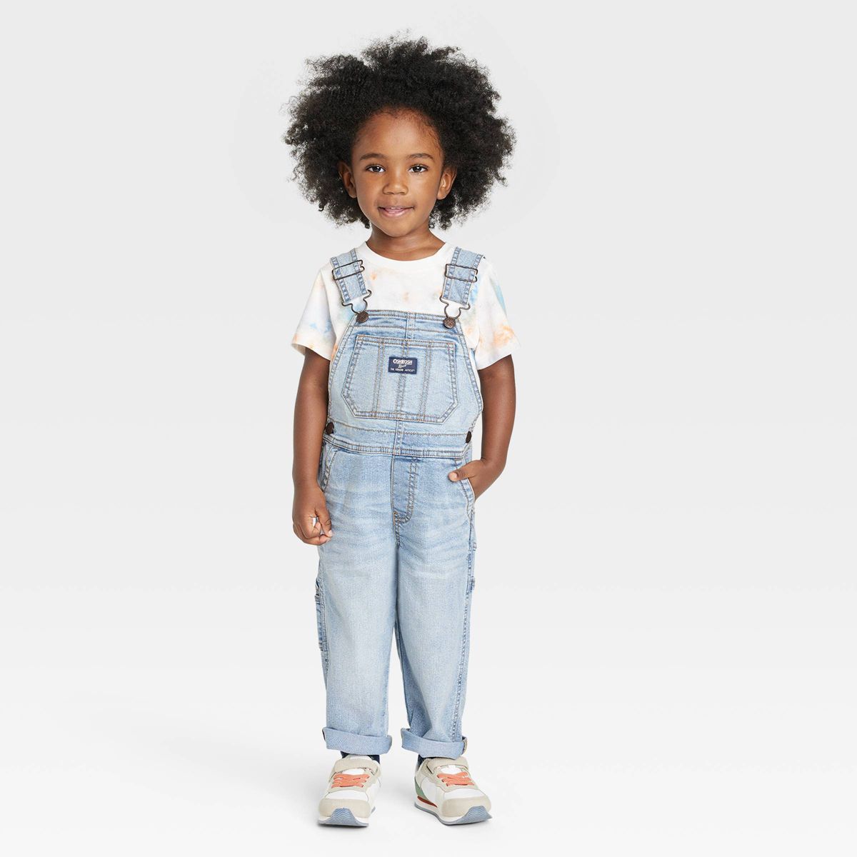 OshKosh B'gosh Toddler Boys' Denim Overalls - Light Blue | Target
