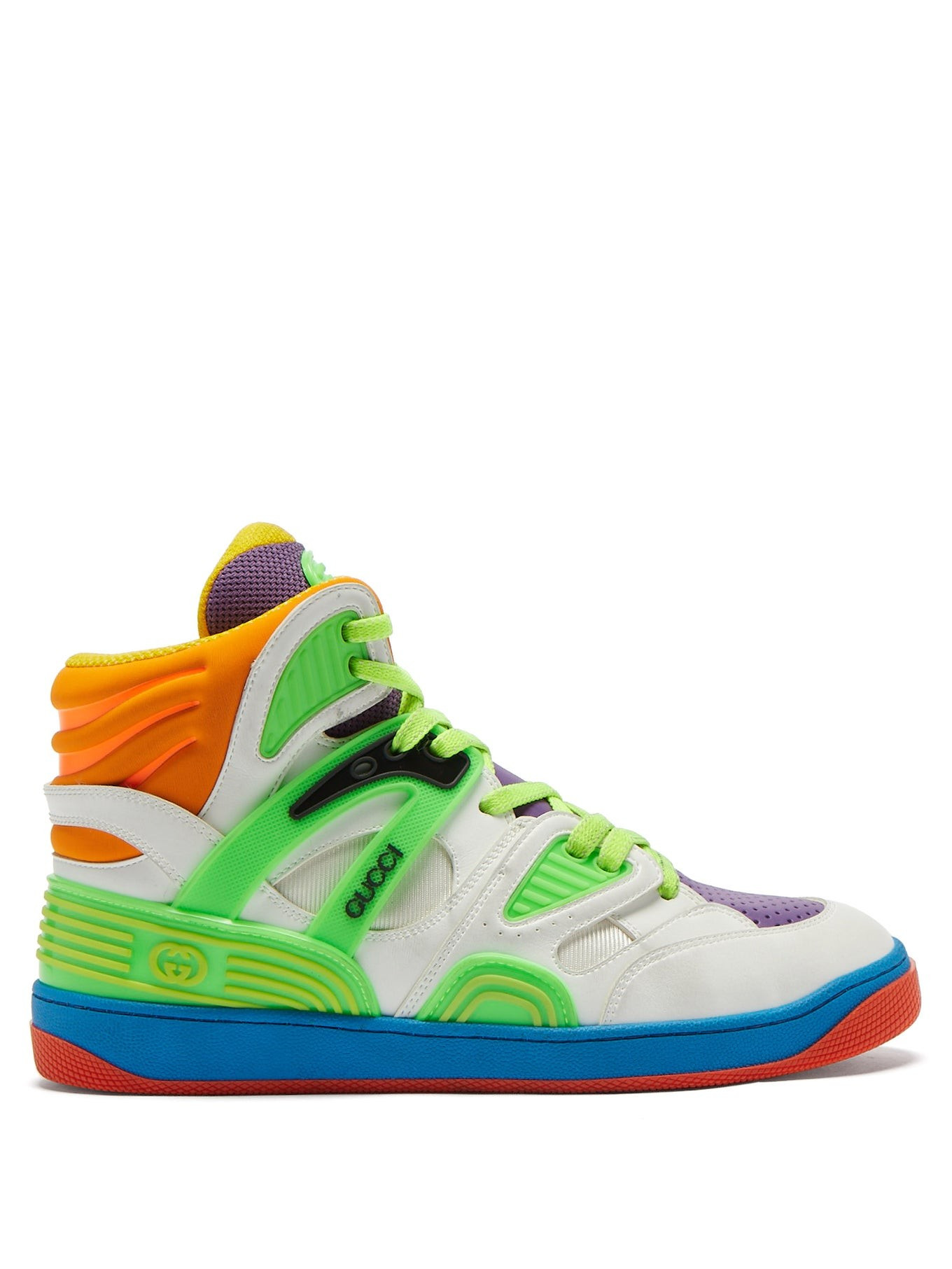 Basket high-top faux-leather trainers | Matches (UK)