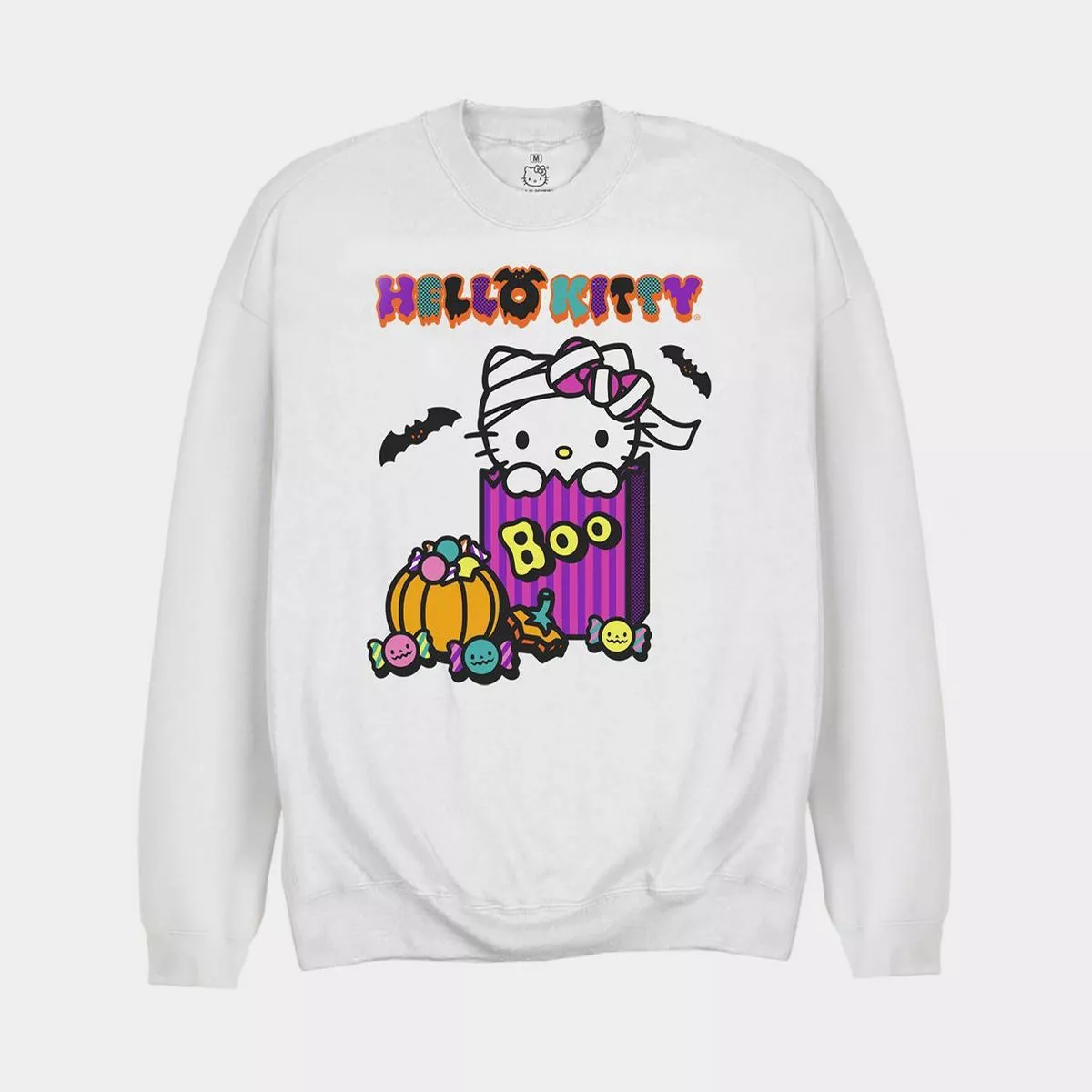 Girls' Oversized 'nice List' Crewneck Sweatshirt - Art Class™ White : Target