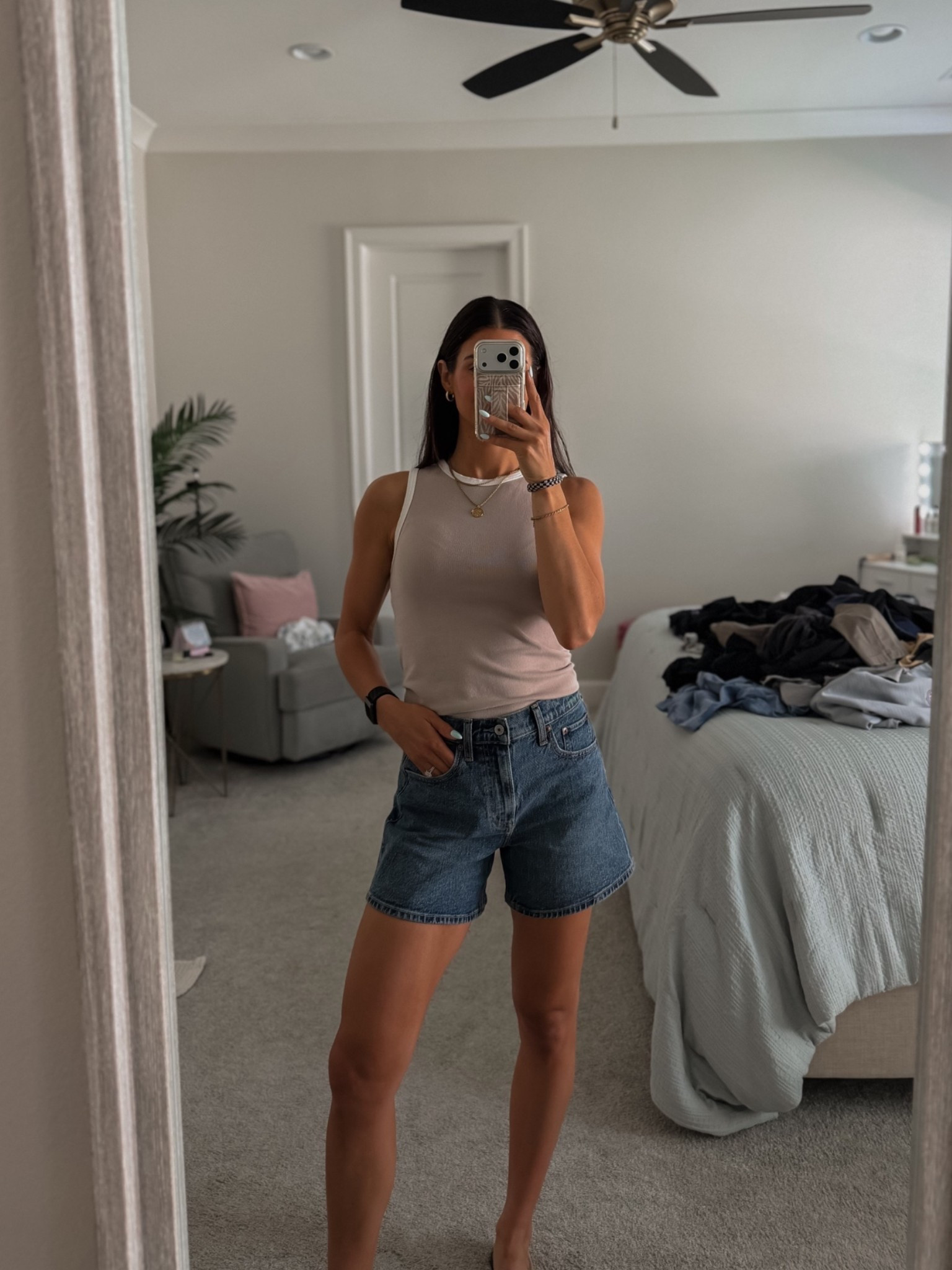 Perfect Jean shorts that cover your booty. The dad short from Abercrombie. True to size

#LTKootd #LTKmomlife #LTKSeasonal