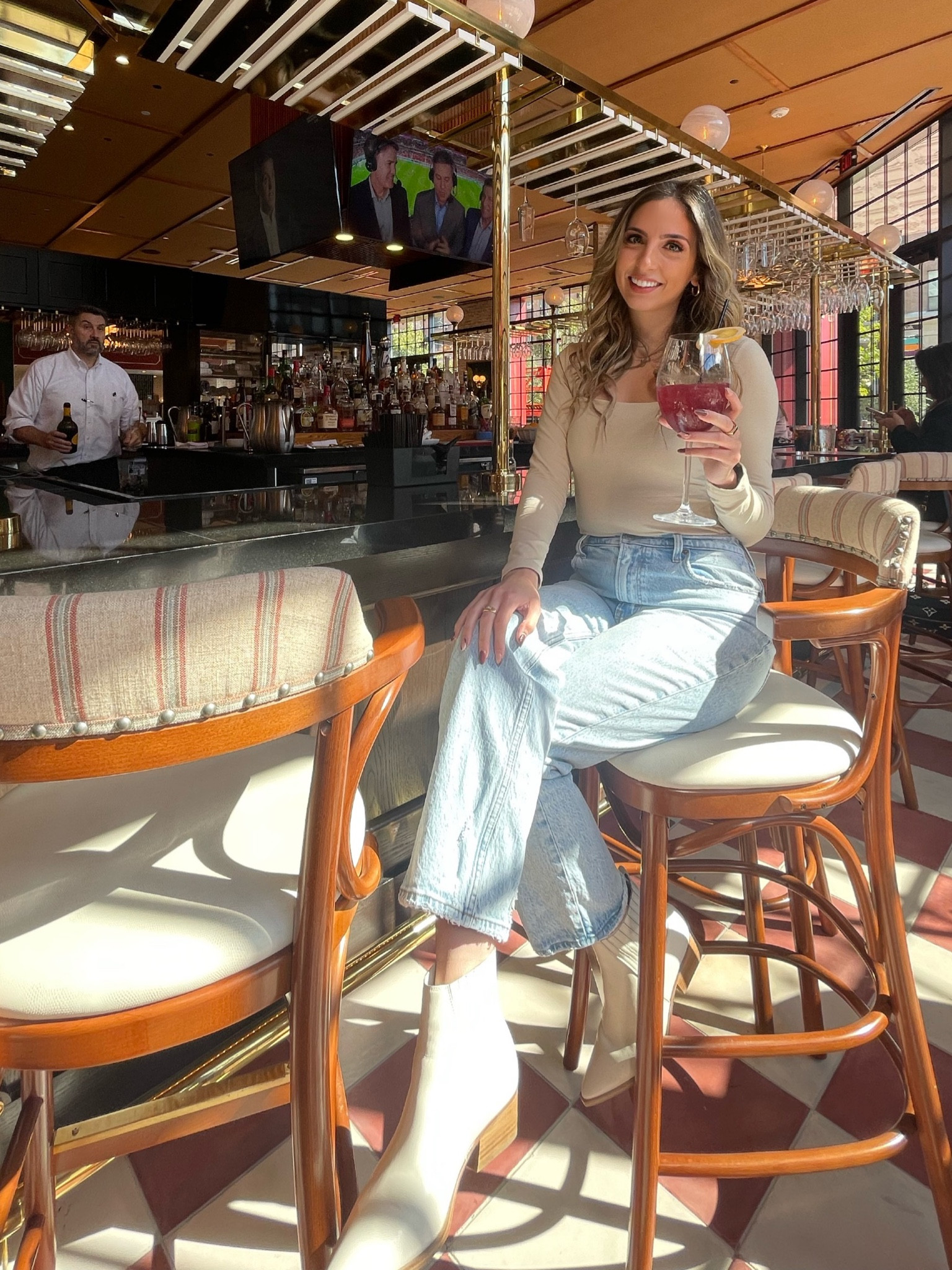 Fit from Abercrombie and on SALE‼️ 

Bodysuit: size S ($35)
Jeans: size 27r ($62)

#LTKunder50 #LTKsalealert