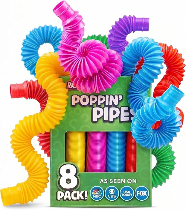 BUNMO Pop Tubes - Sensory Toys - Fidget Toys - Imaginative Play & Stimulating Creative Learning -... | Amazon (US)