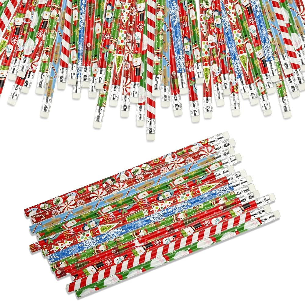 Kesote Christmas Pencils for Kids with Erasers for Christmas Party Favors Goodie Bags School Favo... | Amazon (US)