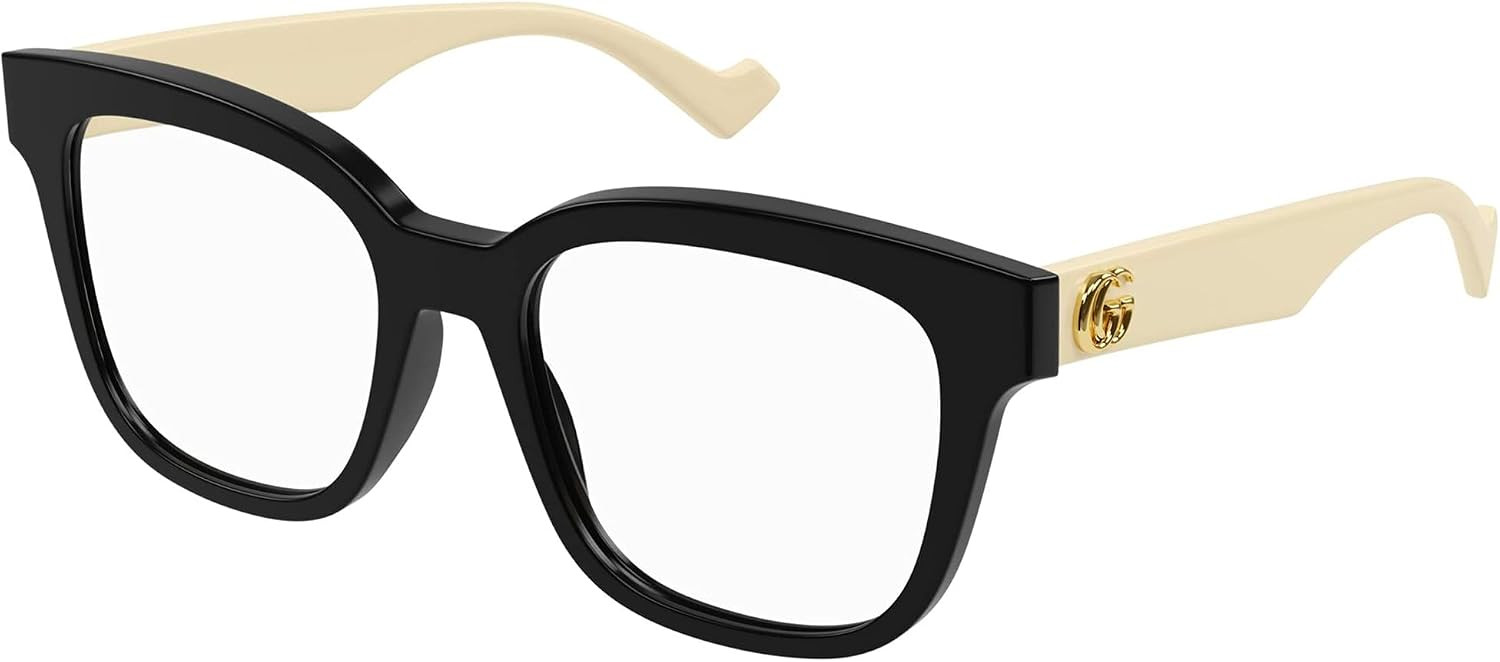 Gucci GG0958O 005 52 New Unisex Eyeglasses Black | Amazon (US)