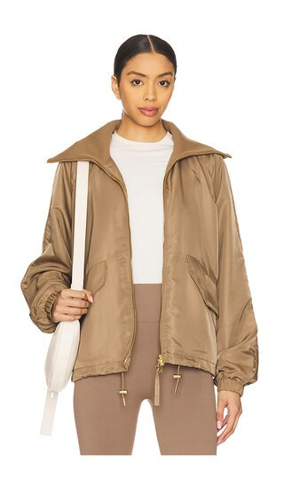 Varley Morven Blouson Jacket in Taupe. - size XS | Revolve Clothing (Global)