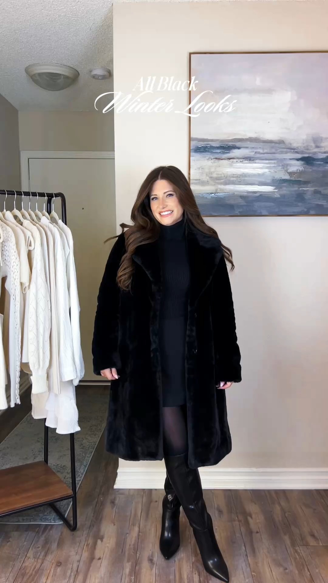 All Black Winter Looks | Chic Winter Outfits You Should Copy | Winter Coat | Abercrombie | Spanx Faux Leather Leggings 

#LTKPetite #LTKootd #LTKgrwm