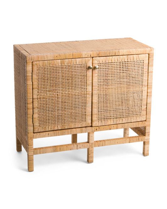 Nabiel Rattan Wrap 2 Door Cabinet | TJ Maxx