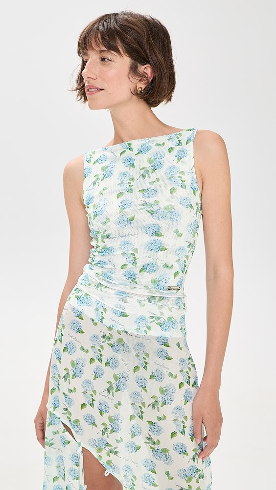 Hydrangea Double Layer Mesh Top | Shopbop