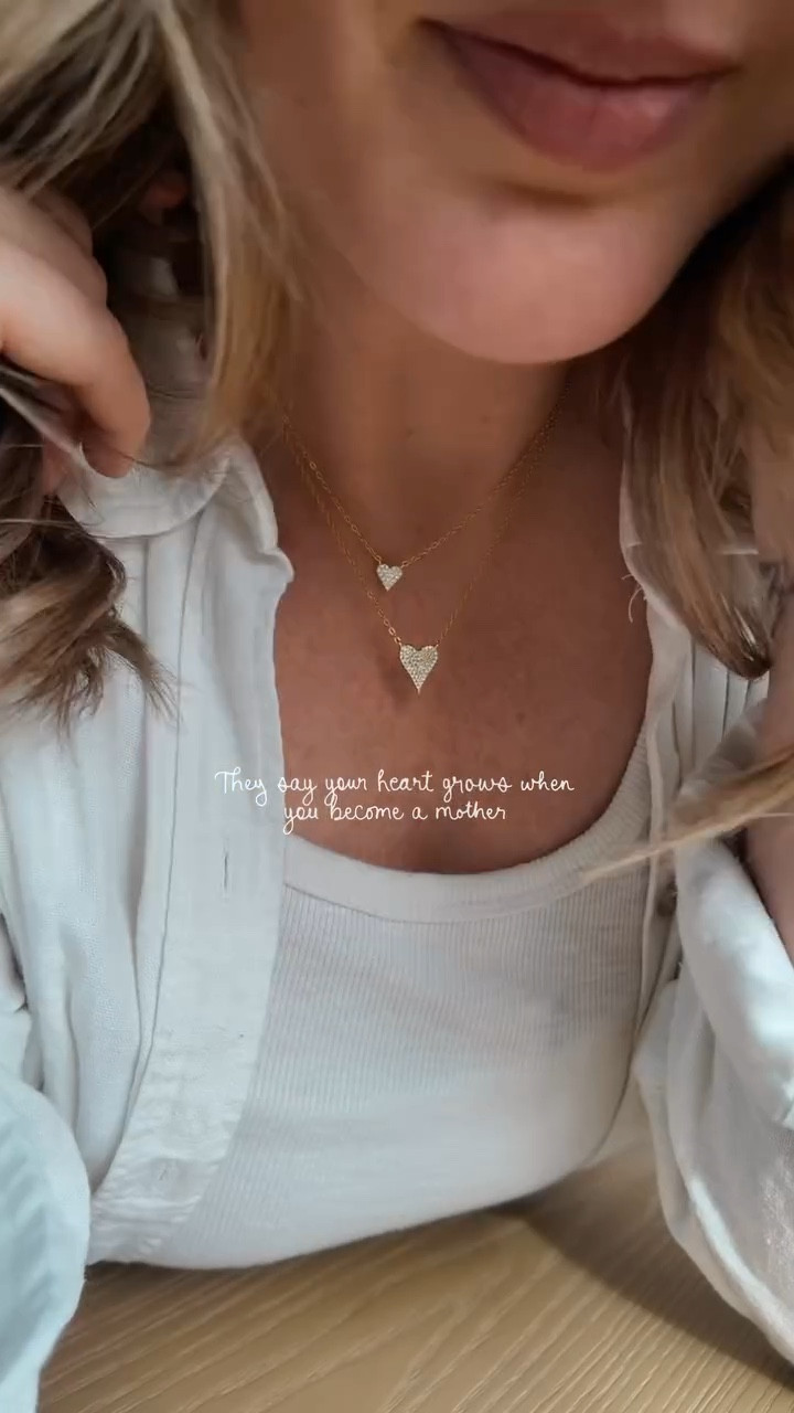 They say your heart grows when you become a mother — and somehow that feels true in ways I never knew how to explain.

Wearing these as a small reminder 🤍
Stacked the small and medium heart necklaces by @jennifermillerjewelry 

Comment SHOP and I’ll DM you the link. (LTK link here)

#motherhood #jennifermillerjewelry #liketkit

#LTKValentine #LTKBaby #LTKKids