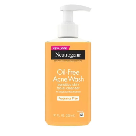 Neutrogena Oil-Free Acne Face Wash, 2% Salicylic Acid, 9.1 fl oz | Walmart (US)