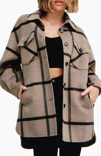 Rivers Edge Wool Blend Shirt Jacket | Nordstrom Rack