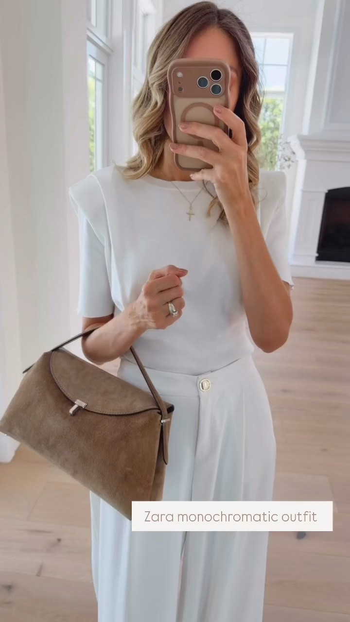 Zara monochromatic outfit 
Neutral and beautiful, perfect base to layer with for the start of fall. Runs true to size, I’m wearing size small
Fall outfits women 
Work outfits 
Business Casual workwear

#LTKootd #LTKOver40 #LTKU