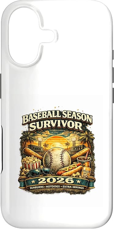 Baseball Season Survivor 2026 Funny Fan Vintage Sunset Case for iPhone 17 | Amazon (US)