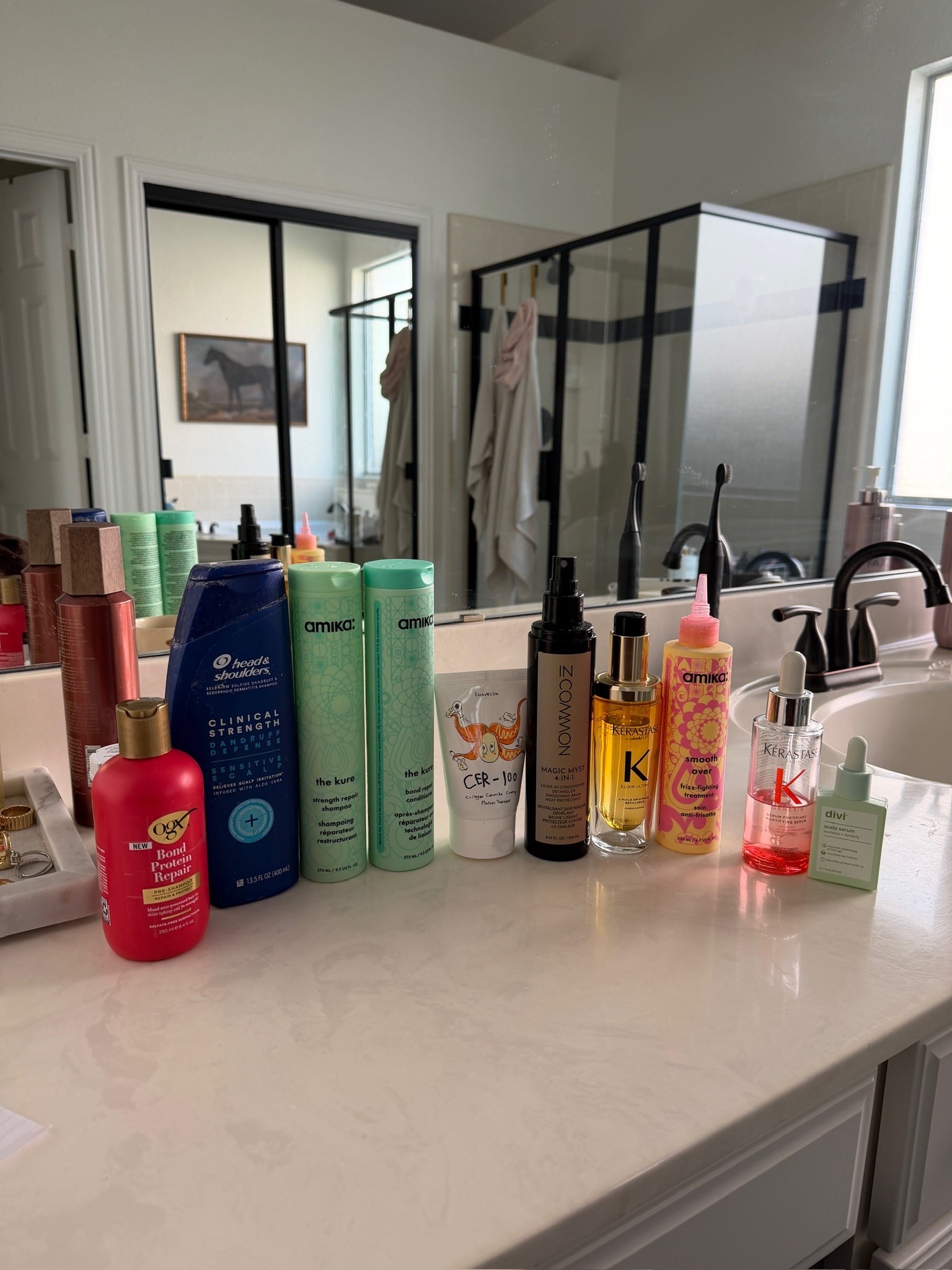 My current haircare routine lately 🤍 Sharing the exact products that have helped with shine, growth, and keeping my hair feeling healthy between washes! 

haircare routine, healthy hair routine, hair growth products, hydrating shampoo and conditioner, glossy hair products, frizz control haircare, everyday hair routine, hair styling essentials

#LTKgrwm #LTKBeauty