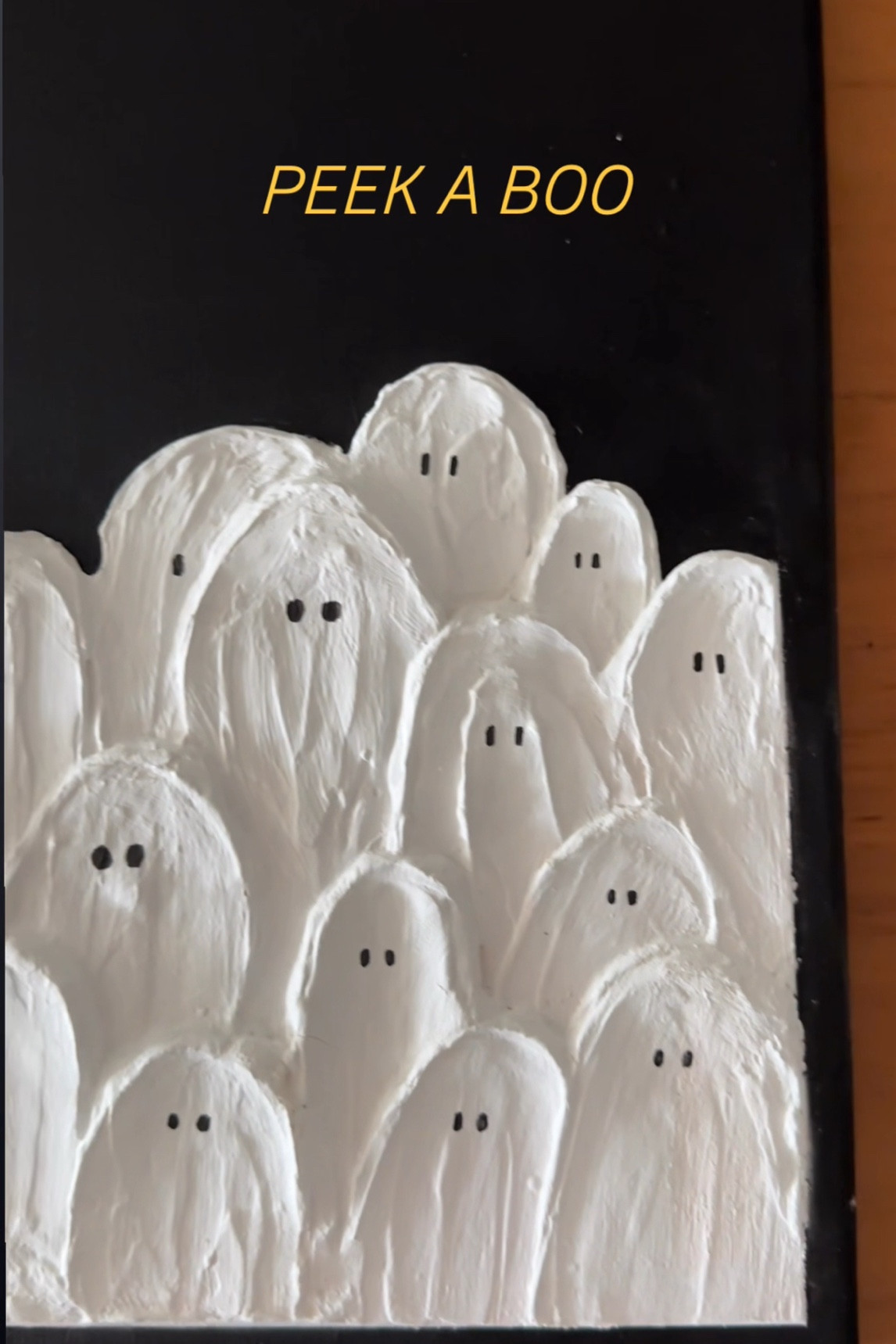 Viral Ghost Art for less than $10! All you need is a canvas, some spackle and paint.

#LTKcanada