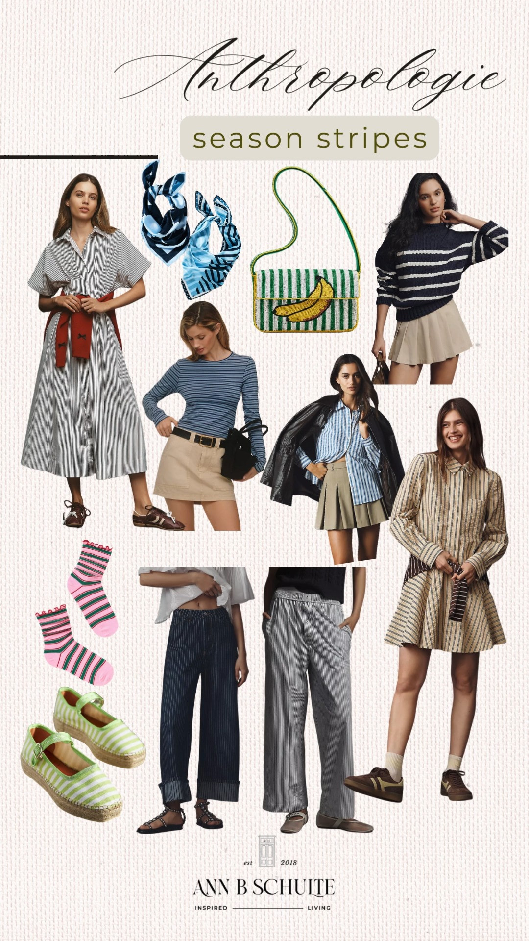 Stripes are having a moment at Anthropologie playful, polished, and made to brighten every layer. Your seasonal refresh starts here. 💙🤍🌸
#Anthropologie #AnthroStyle #SpringStripes #SeasonalStyle #EffortlessChic #OOTDInspo #WardrobeRefresh #StripedStyle #LTKStyle #StyleEdit 

 #LTKootd