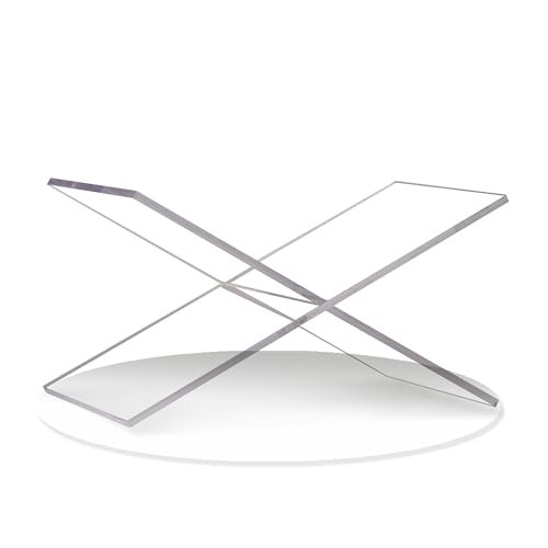 LIZ QNNALY Clear Acrylic Book Holder，Transparency Reading Open Book Stand with Paperweight, Perfect for Cookbooks, Magazines and Bible Display (Clear-Extra Large) | Amazon (US)