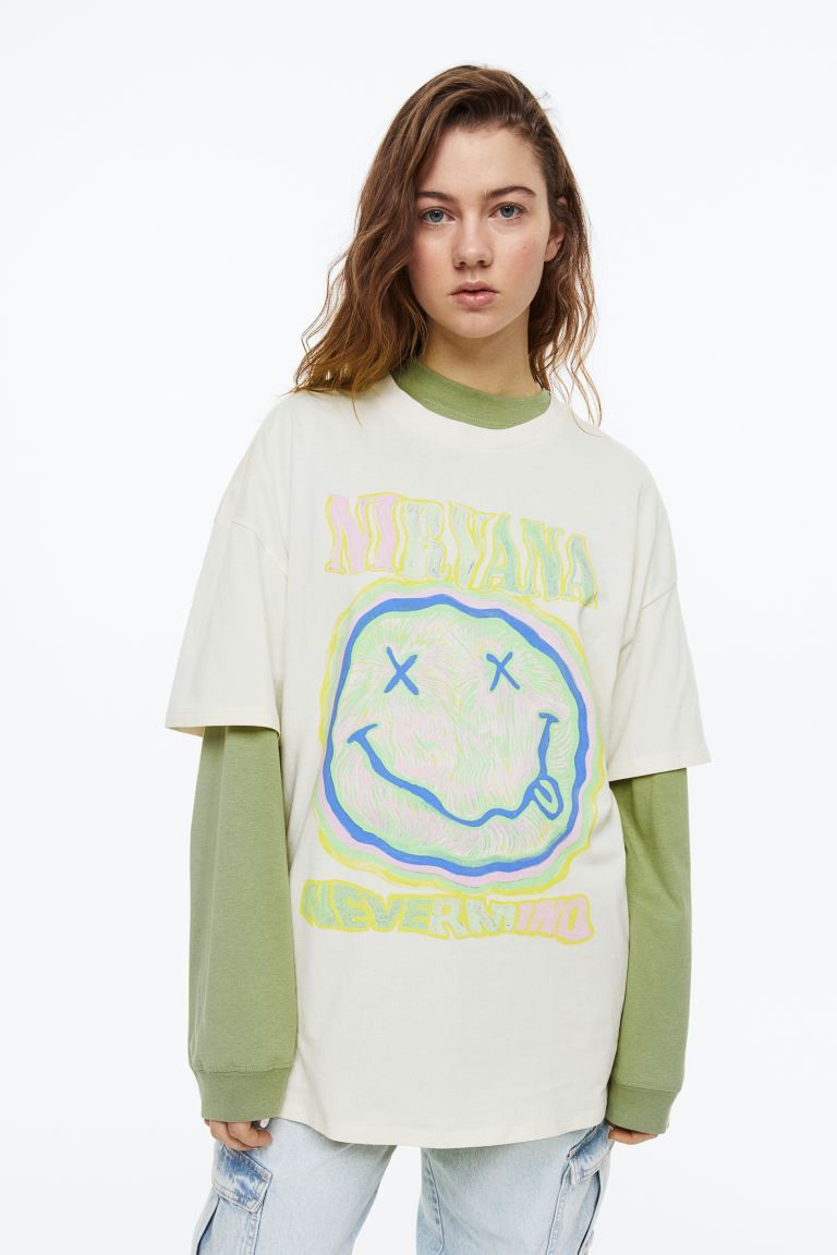 Oversized Printed T-shirt | H&M (US + CA)