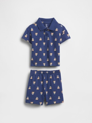 Baby Brannan Bear Pique Polo Outfit Set | Gap (US)