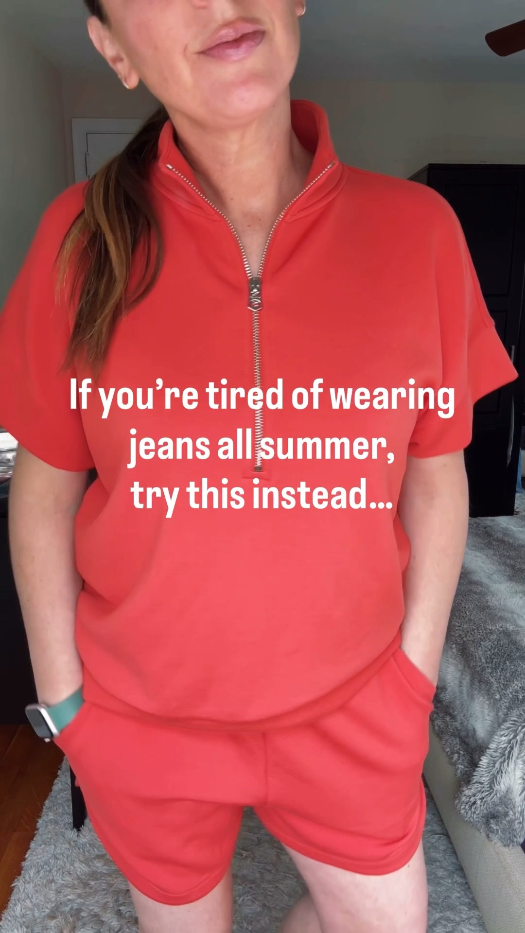 No Jeans Challenge: Day 2 of 7. Are you team jeans or team comfy pants? ❤️

Today’s outfit is for those days when I want to be comfortable but still feel put together. Matching sets make getting dressed so easy. Would you wear this?

Comment OUTFIT if you would like me to send you the details! 

_____
 •  No jeans challenge
* Comfy outfit idea
* Casual summer outfit
* Matching set outfit
* Everyday style
* Effortless outfit
* Mom style
* Comfortable fashion
* Easy outfit formula