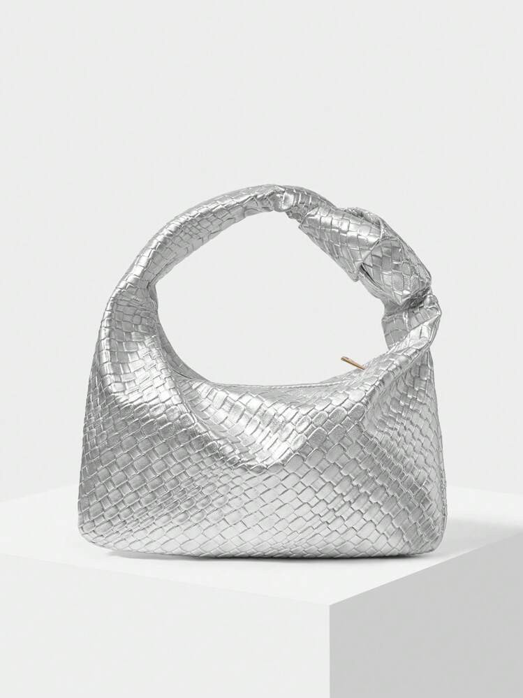 MOTF PREMIUM WOMEN'S COMMUTE MINIMALIST FASHION EMBOSSED ZIPPER HANDBAG | SHEIN