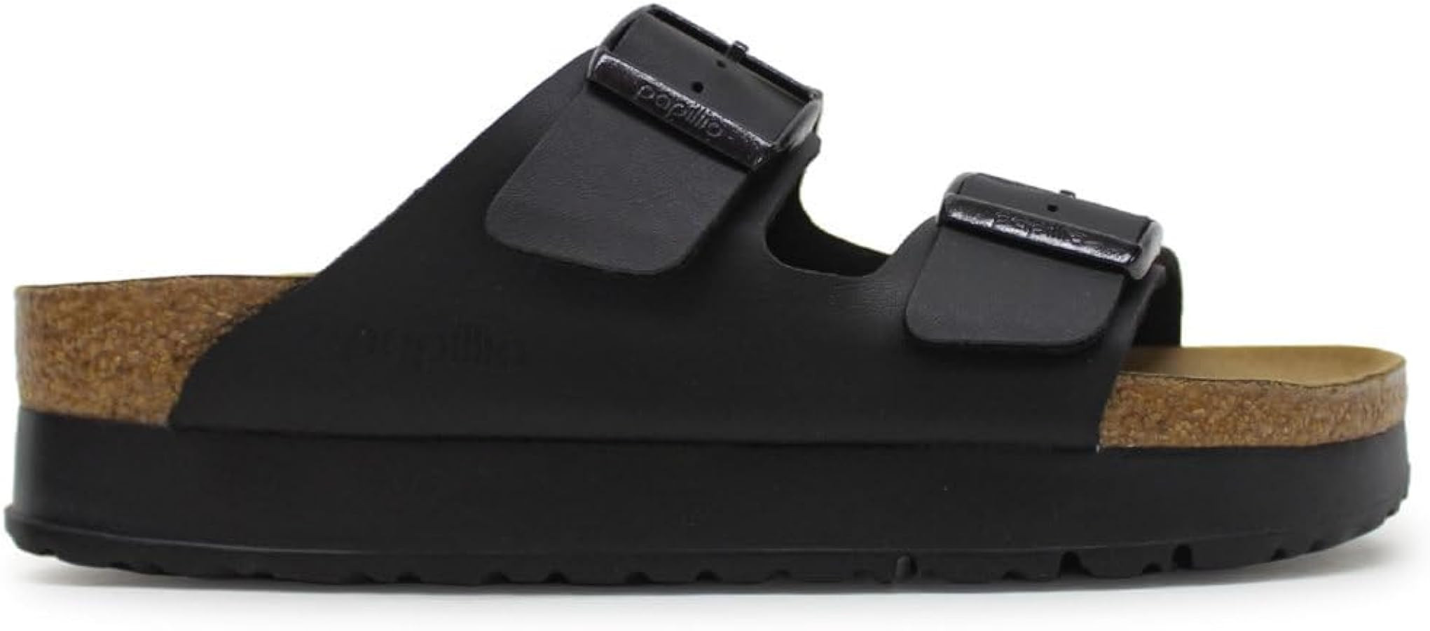 Women's Arizona Flex Platform Sandals in Black by Birkenstock | Amazon (US)