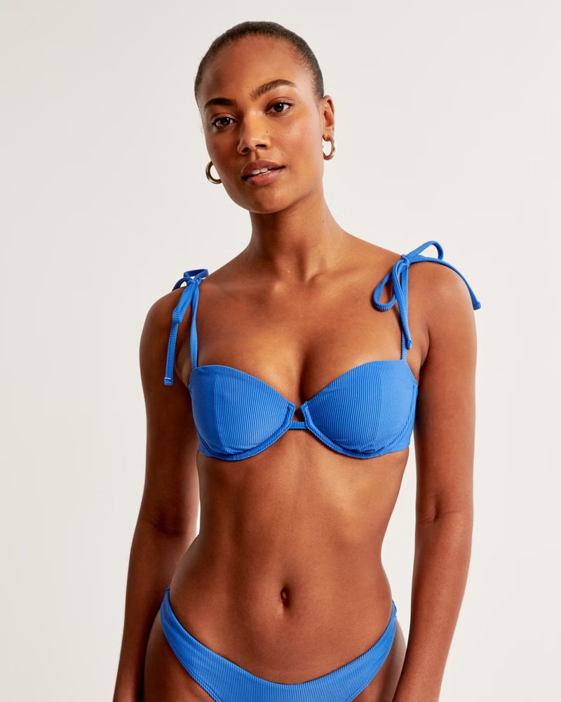 Tie-Strap Underwire Bikini Top | Abercrombie & Fitch (US)