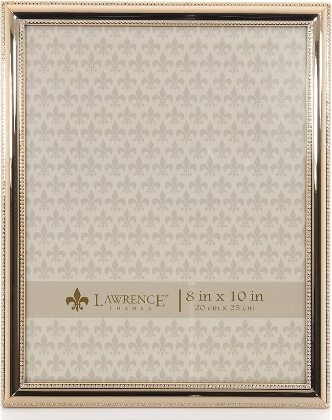 Lawrence Frames Classic Bead Frame, 8x10, Gold | Amazon (US)