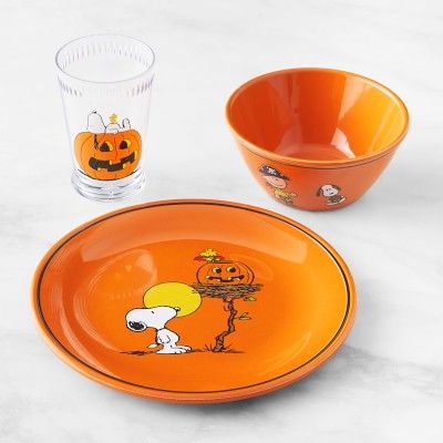 PEANUTS™ Halloween Kids Melamine Dinnerware Set | Williams-Sonoma