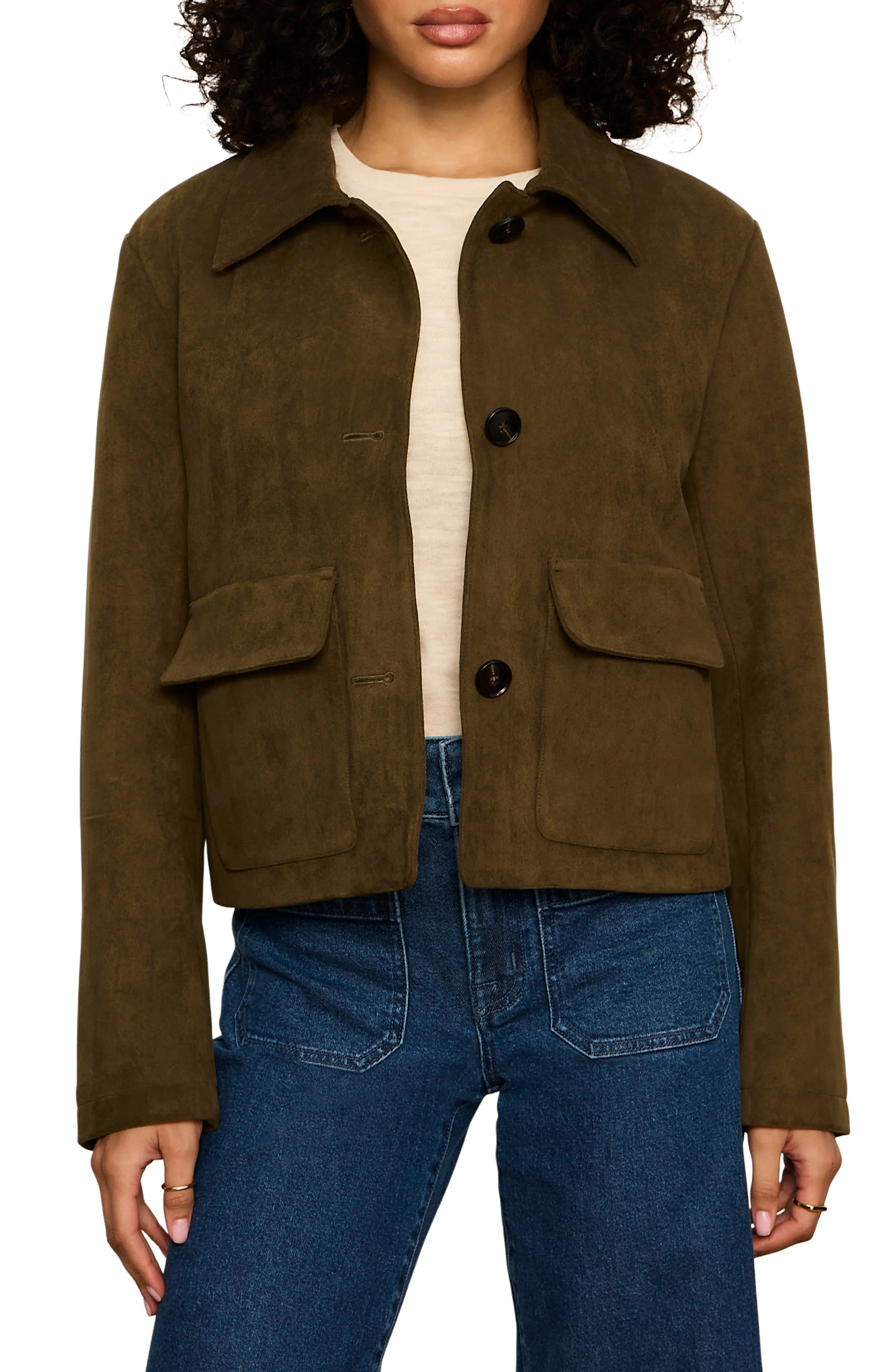 Sanctuary Avid Faux Suede Jacket (Women) | Nordstrom | Nordstrom