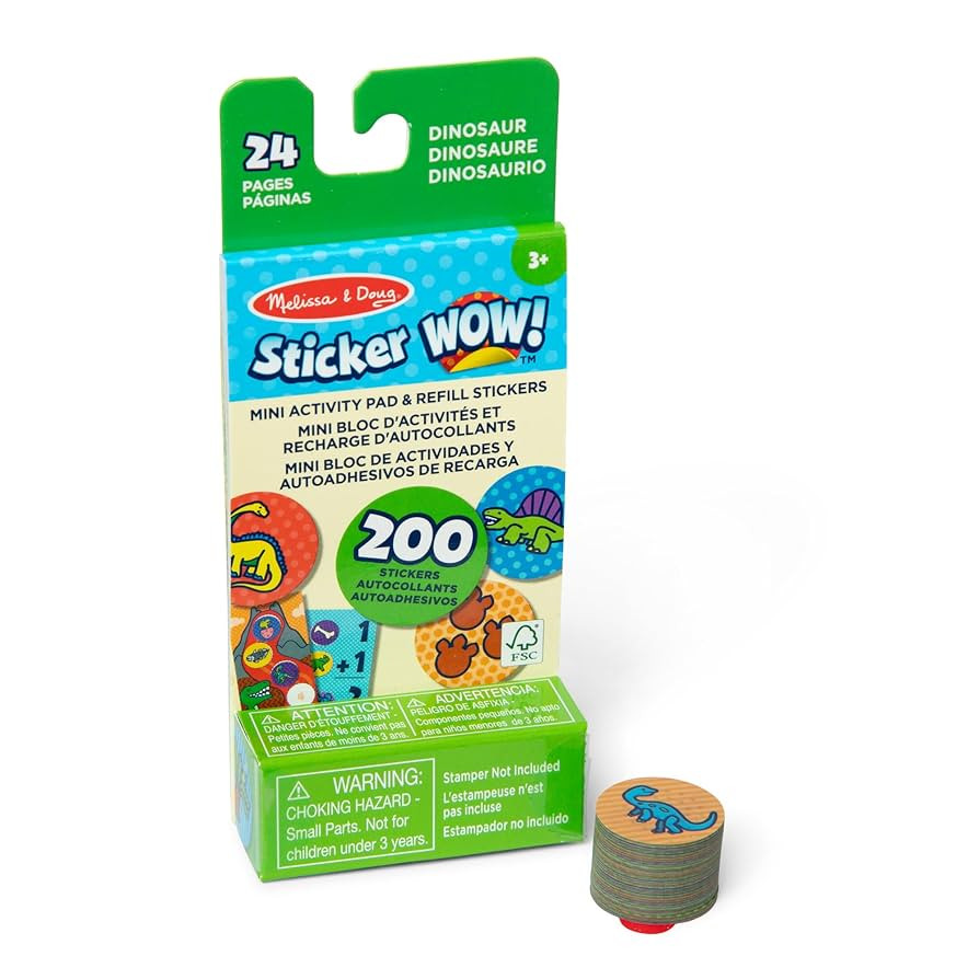 Melissa & Doug Sticker Wow!™ Mini Activity Pad and 200+ Refill Stickers for Sticker Stamper Art... | Amazon (US)