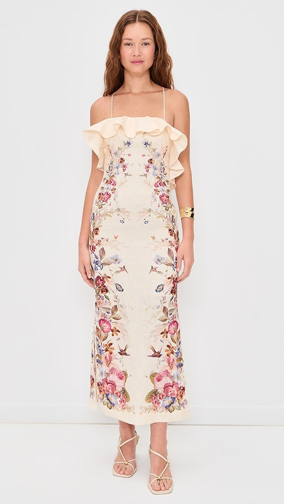 Patience Frill Midi Dress | Shopbop