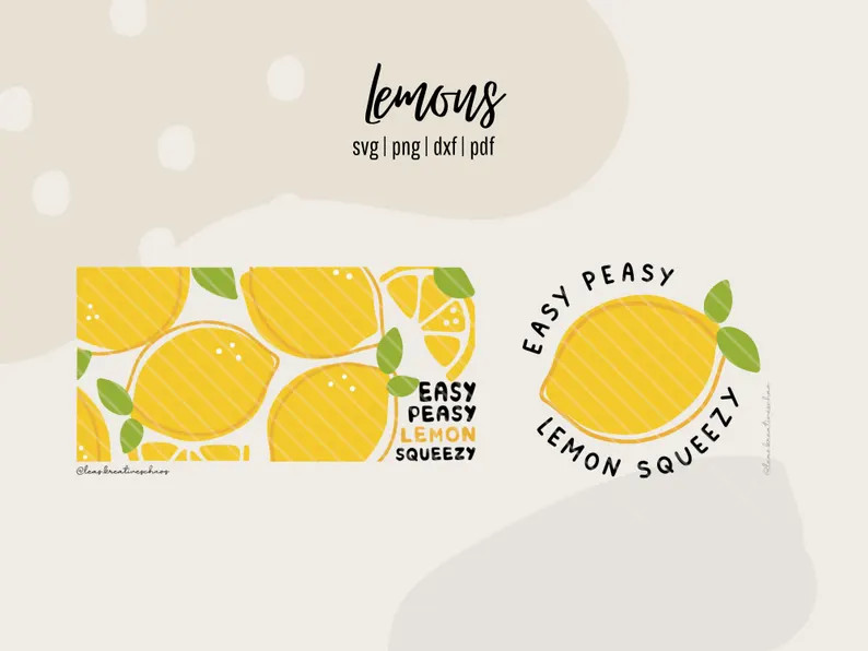 Plotterdatei Zitrone Easy Peasy svg dxf Zitrone Plotter Laser | Etsy (US)