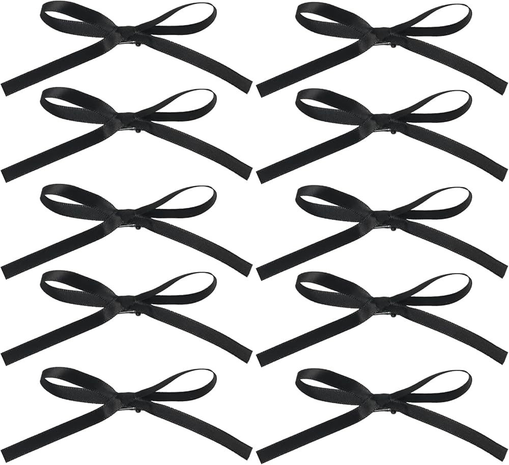 Bow Hair for Women Long Tail Hair Ribbon Barrettes Small Ribbon Clips Ponytail Holder Bow Hair Cl... | Amazon (US)